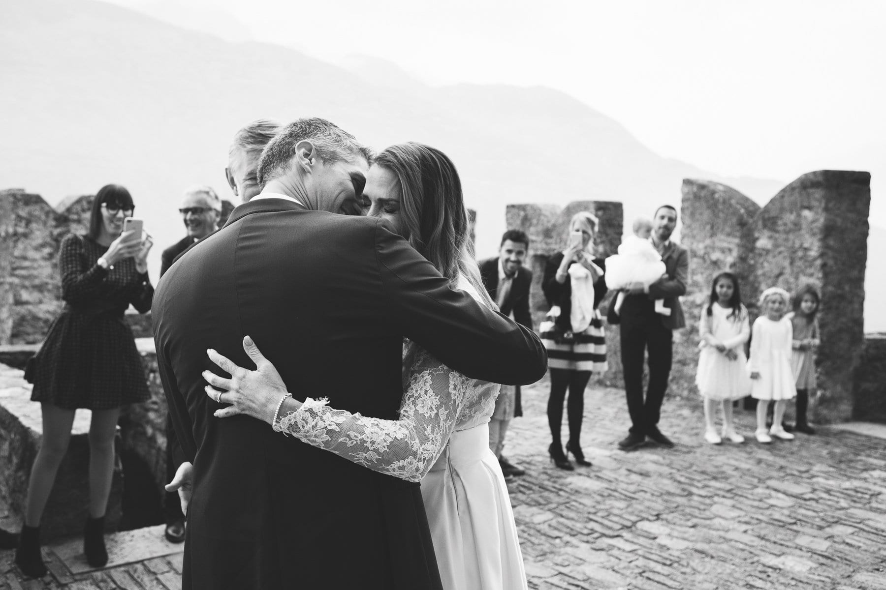 First look bride and groom