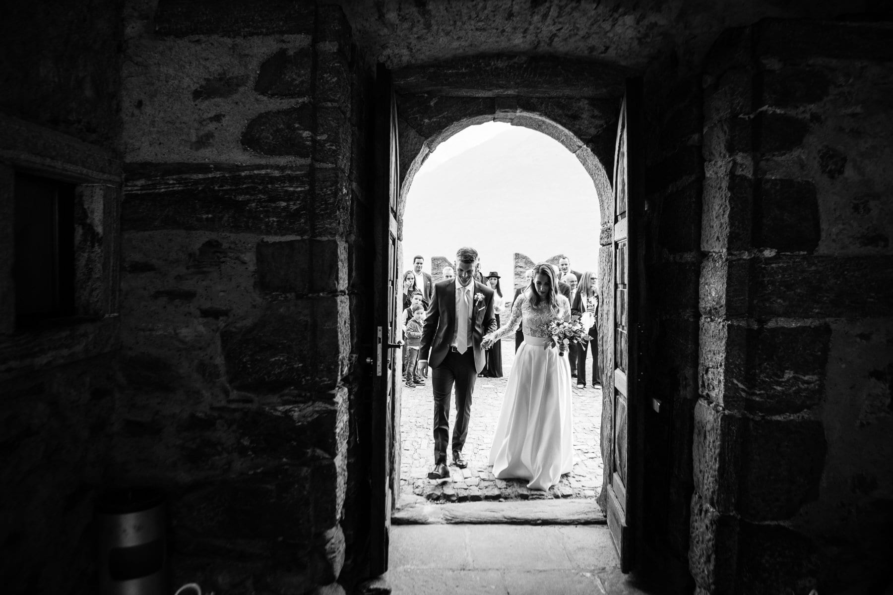 Rito civile Castello di Sasso Corbaro - Sposi