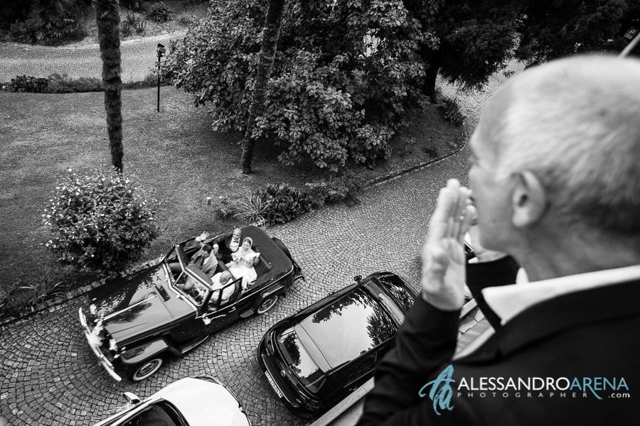 Arrivo degli sposi - Hotel Monte Verità