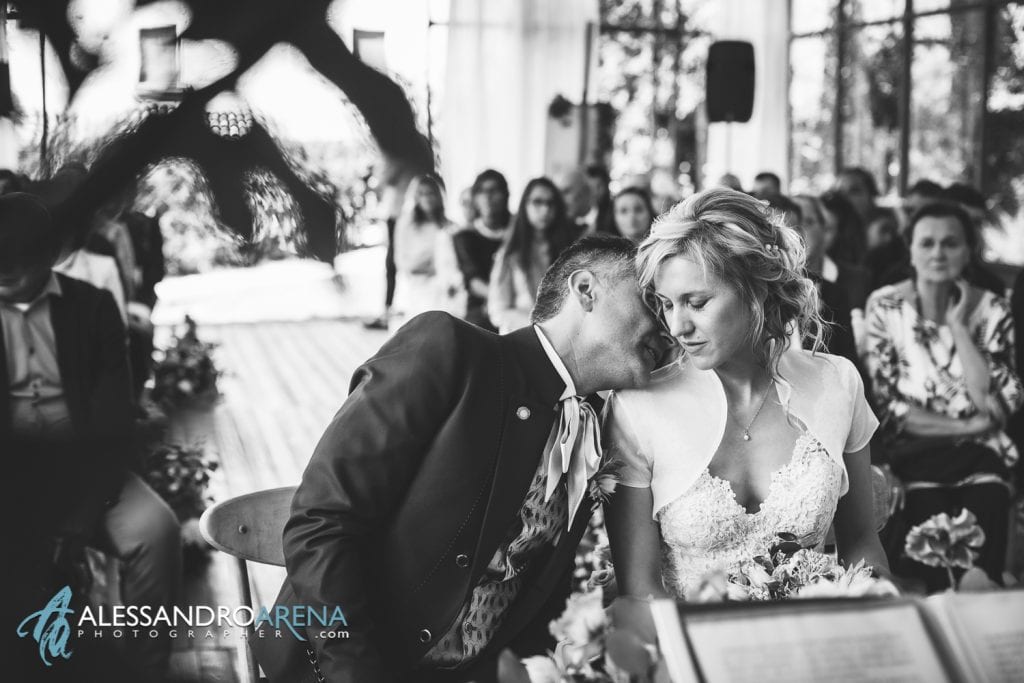 Momento intimo tra gli sposi