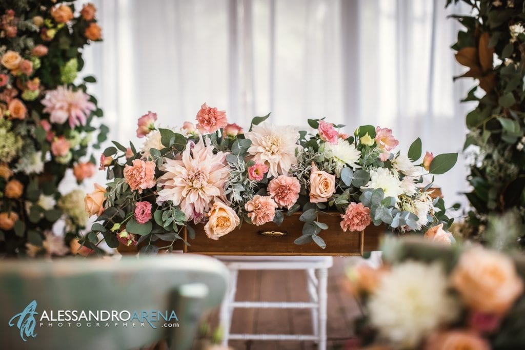 Rito civile al Mulino dell'olio - Allestimenti floreali