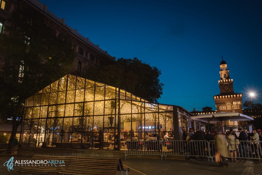 La serra la fenice a Piazza Castello Milano