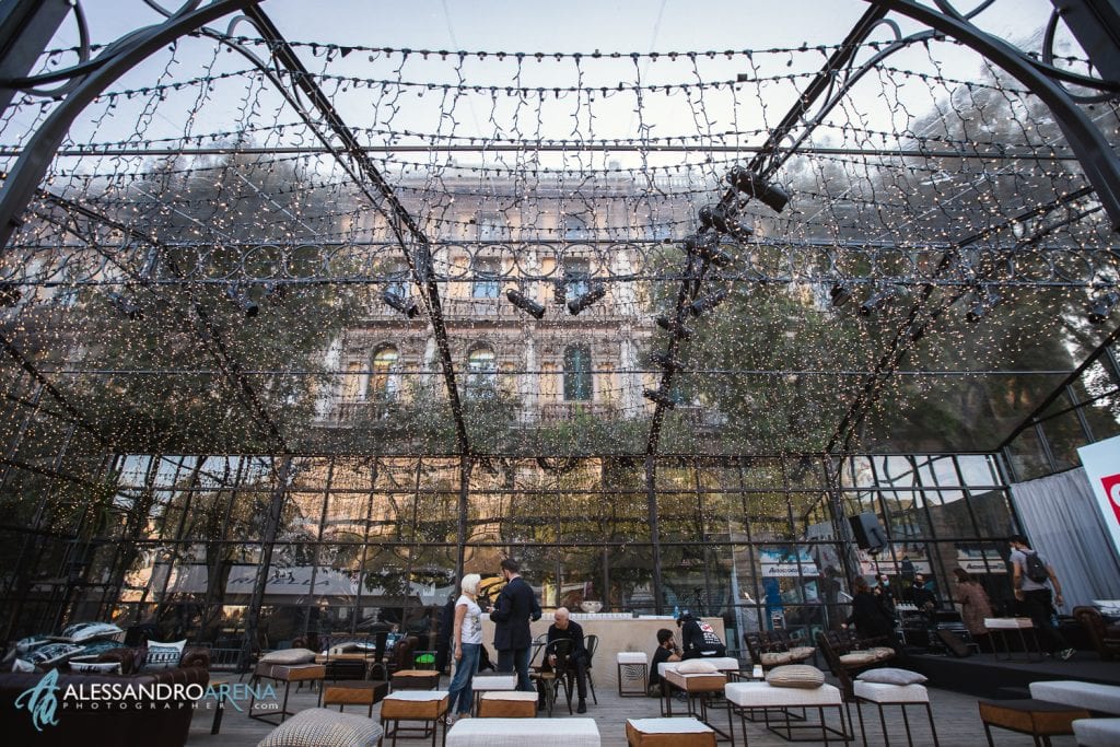 Interno della serra La Fenice di Privitera Eventi