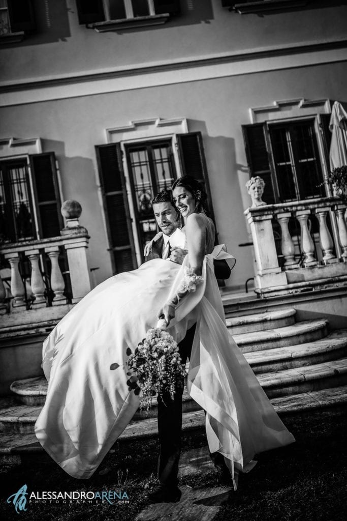 Sposi in Abito Simone Marulli - shooting di matrimonio a Villa Umberto Abbiategrasso