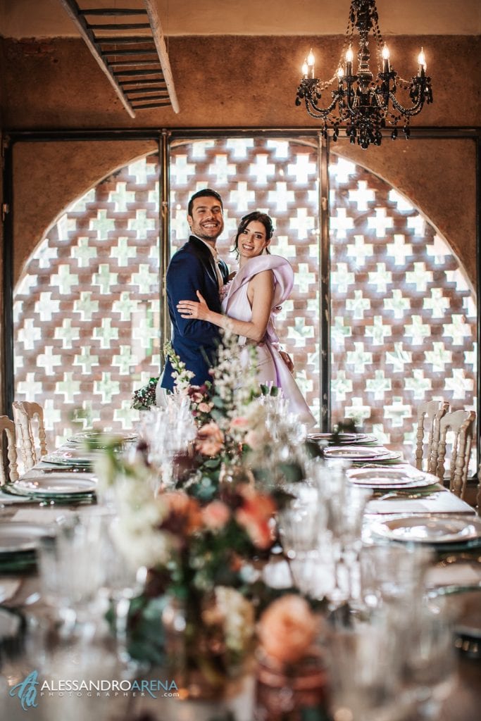 Gli sposi arrivano in location