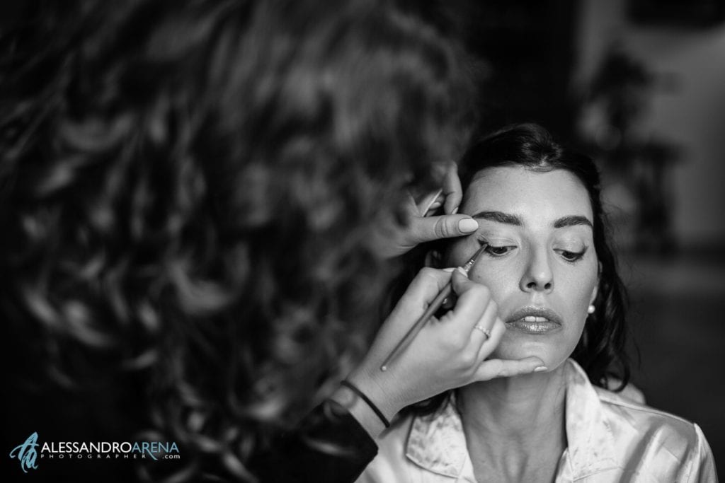 Bianca Parisi makeup atrist - shooting matrimonio a Villa Umberto 1896