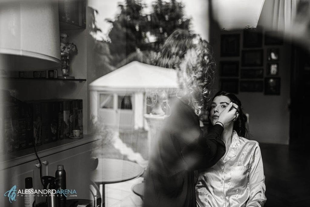 Bianca Parisi makeup atrist - shooting matrimonio a Villa Umberto 1896