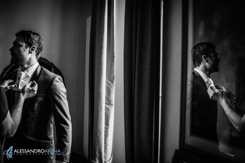 Simone Marulli preparativi sposo a Villa Umberto 1896