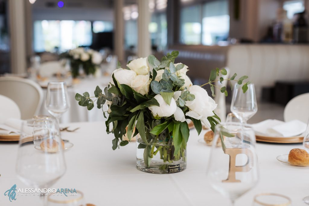 matrimonio a Villa Renoir, dettaglio allestimento sala