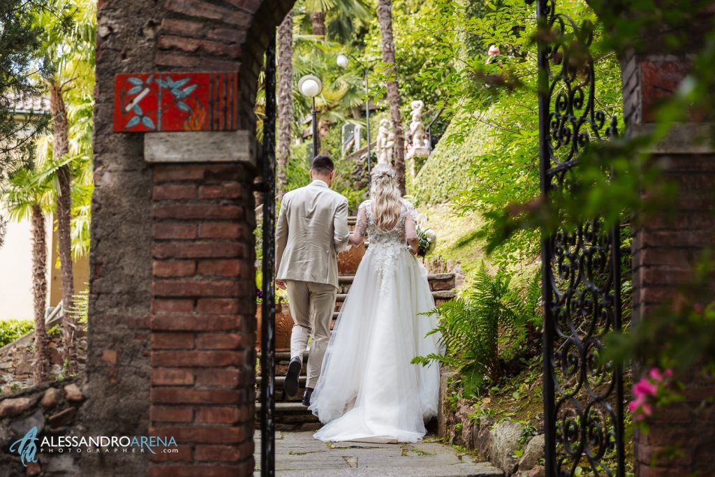 Sposi al parco Scherrer di Morcote