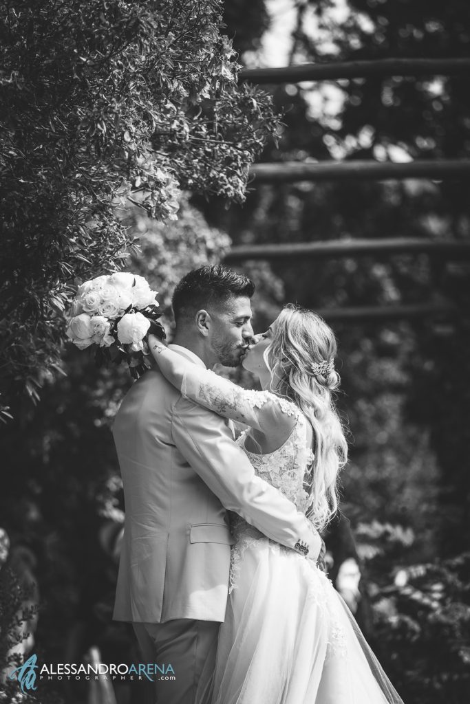 Foto sposi al parco Scherrer di Morcote