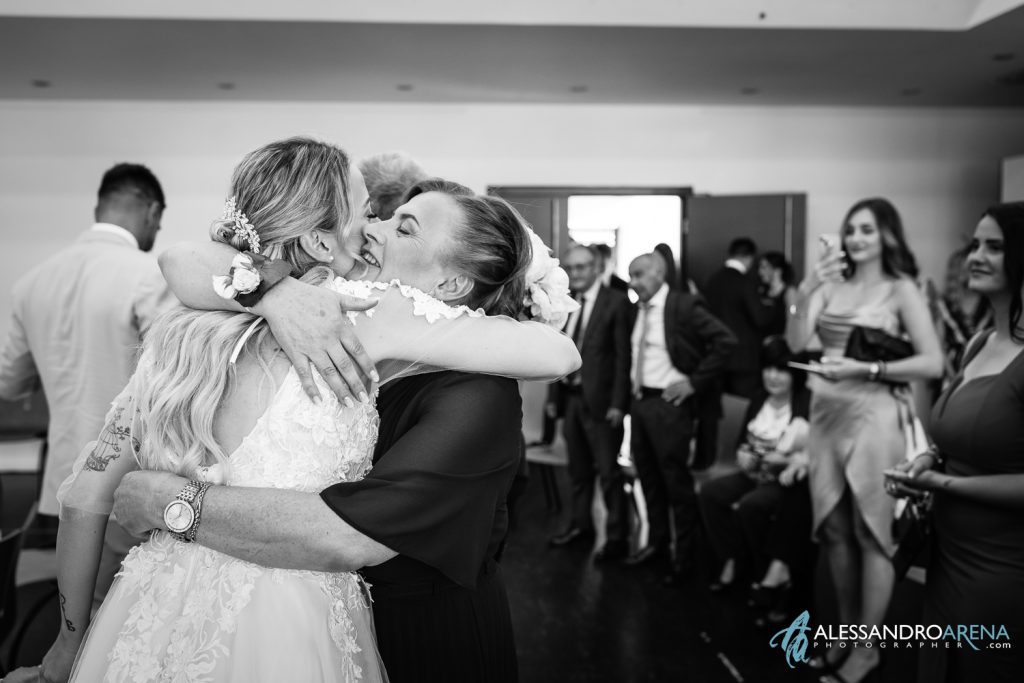 Auguri alla sposa da parte della mamma -  matrimonio rito civile in Ticino Svizzera