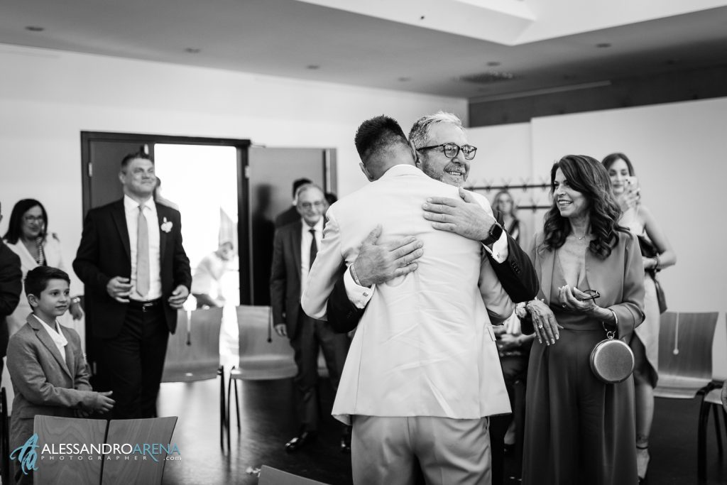 Auguri per lo sposo da part edel padre -  Matrimonio rito civile in ticino