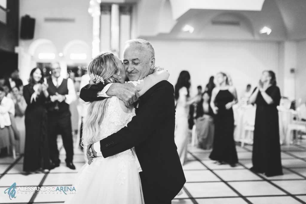Primo ballo sposa e papà della sposa - matrimonio a Villa Renoir