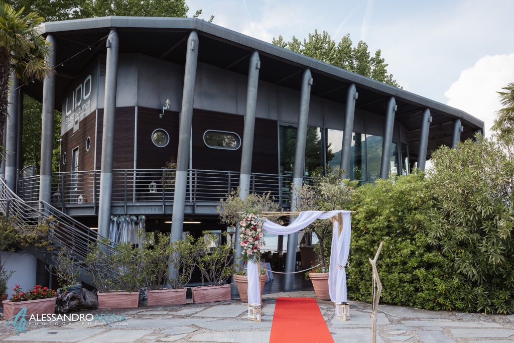 Location per matrimoni sul lago maggiore, Lido beach Lounge Cannobio