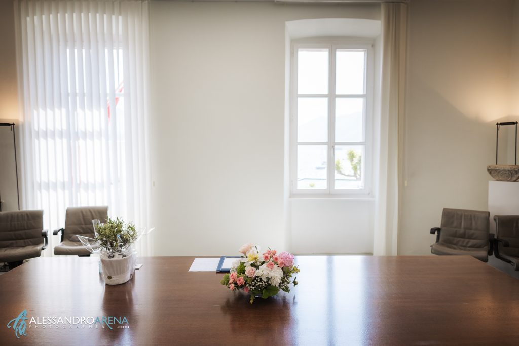 Sala rito civile municipio di Ascona, Ticino, Svizzera