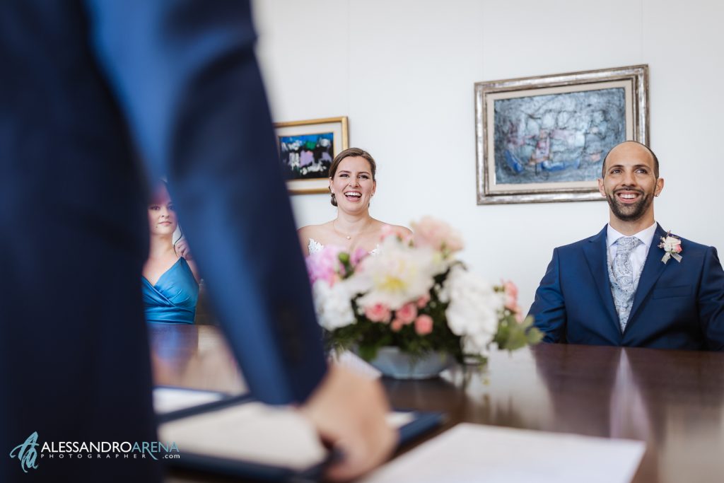 Rito civile municipio di Ascona, cerimonia