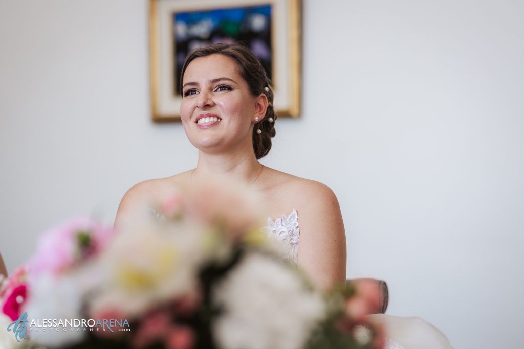 Rito civile municipio di Ascona, la sposa pronuncia il suo si