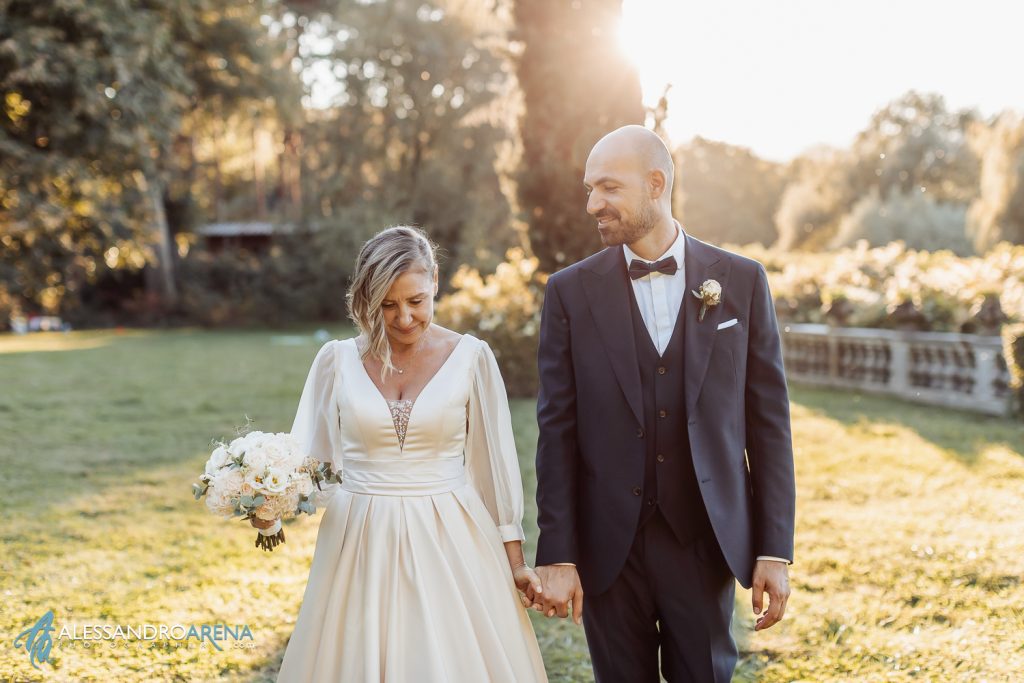 breve sessione fotografica con gli sposi sul lago maggiore