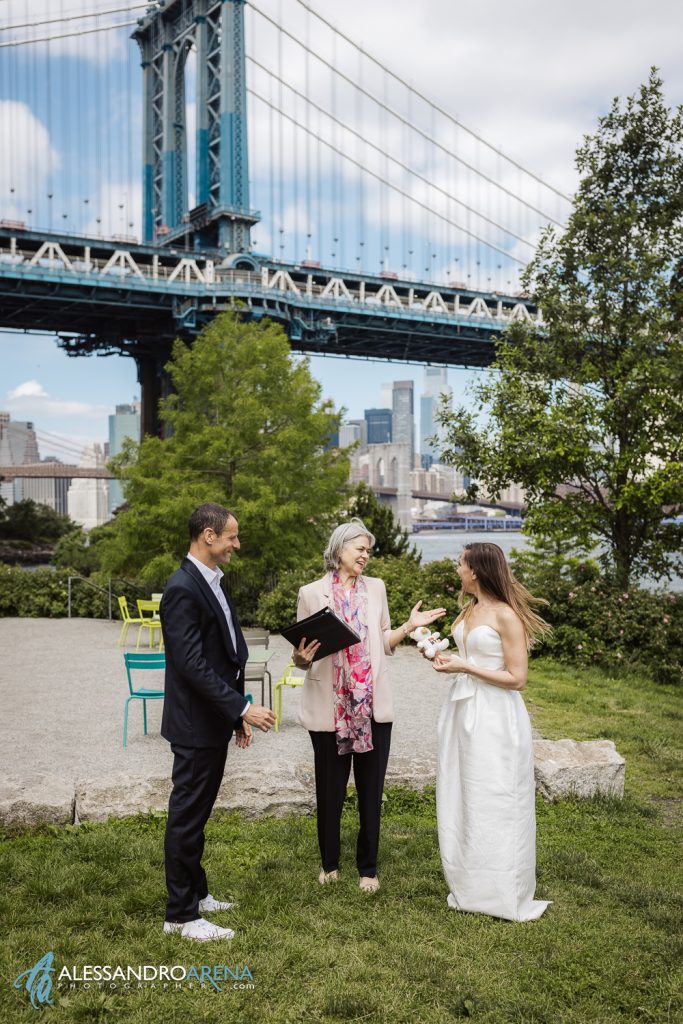 Wedding Ceremony in Dumbo with Paola Rossi