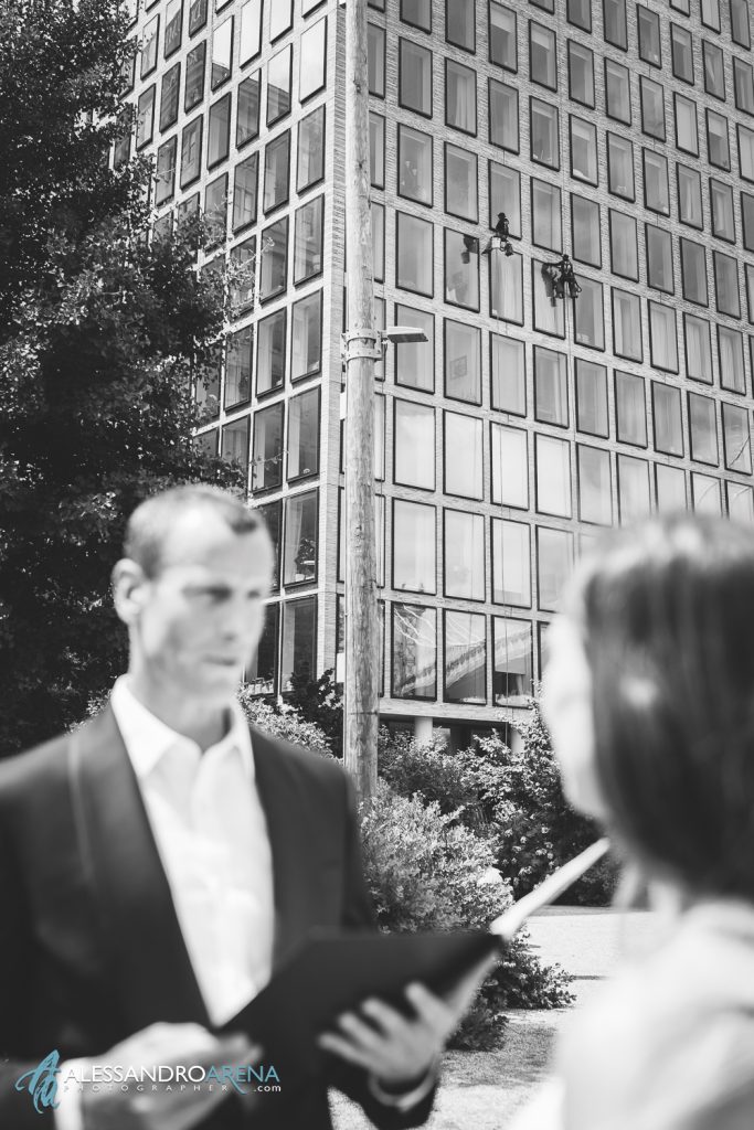 Lavavetri durante la cerimonia