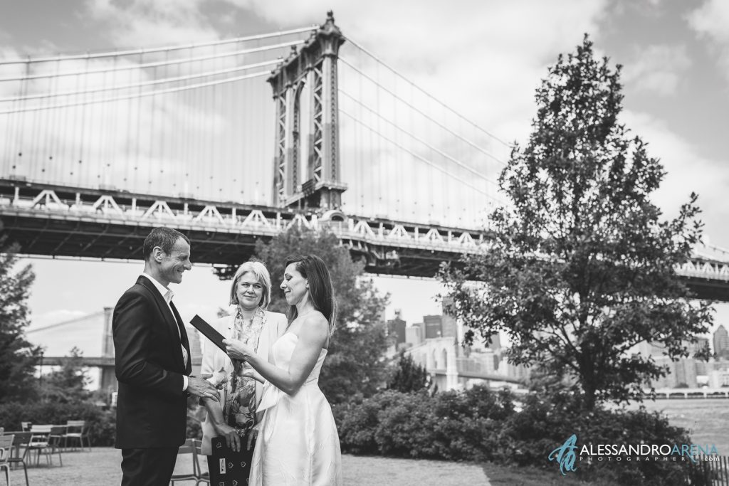 Wedding Ceremony in Dumbo