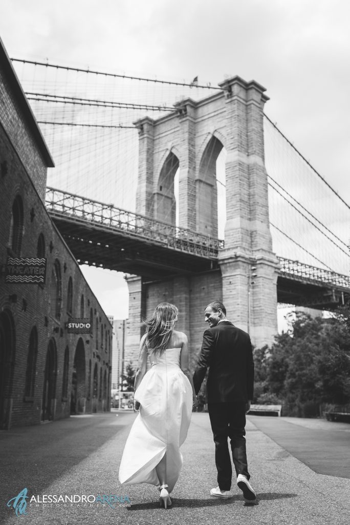 Bride and Groom in Brooklyn