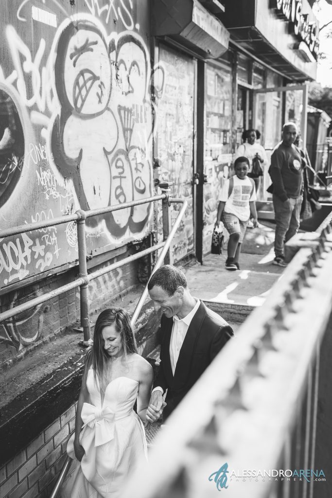 Urban Wedding in New York - Gli sposi scendono nella New York Cirty Subway