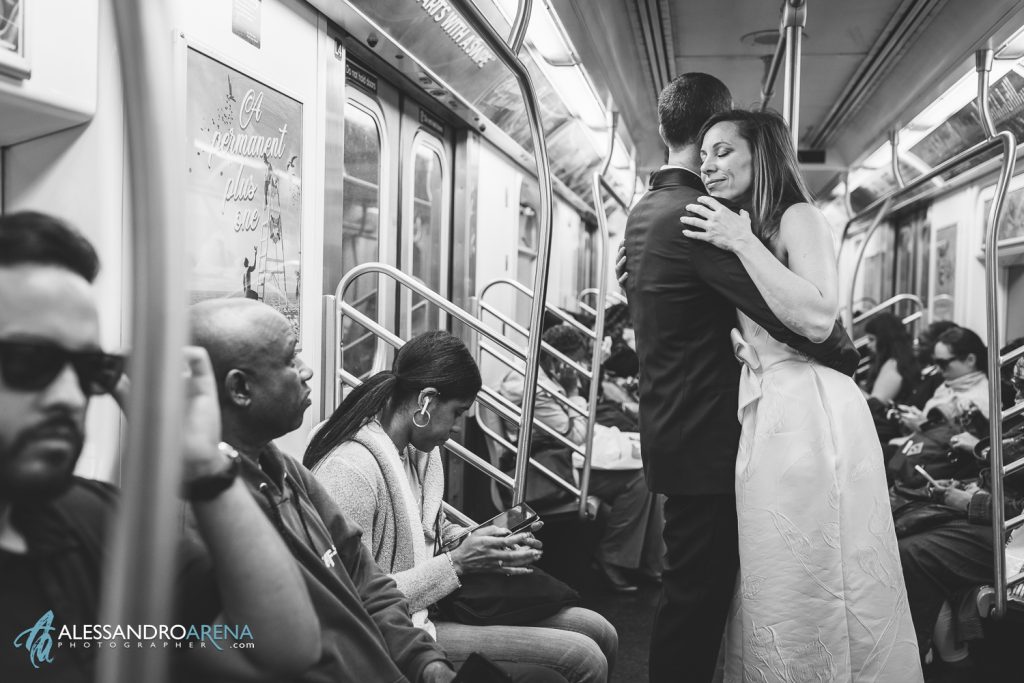 Urban Wedding in New York - Gli sposi sulla metropolitana di New York City Subway
