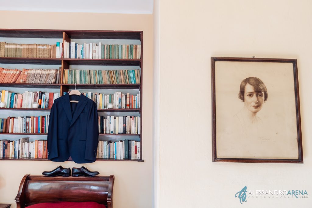 Giacca e scarpe abito sposo