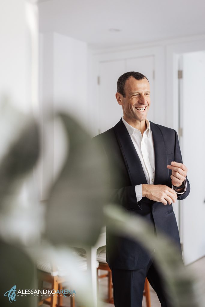 Lo sposo ha indossato l'abito di Simone Marulli