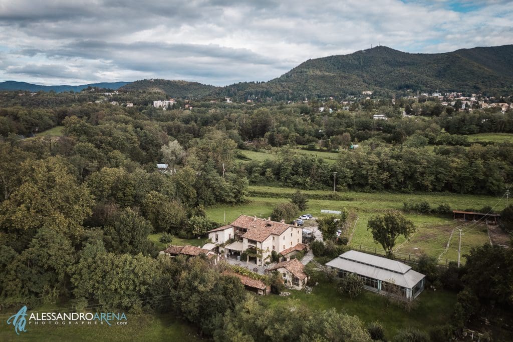 Altra vista della location per matrimoni Mulino dell'olio dall'alto