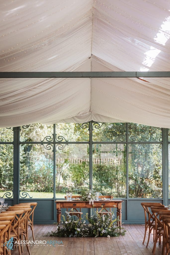 Allestimento country chic al Mulino dell'olio - location matrimonio Varese