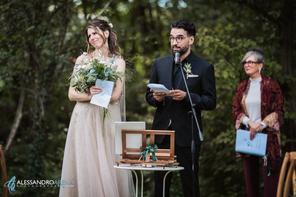 Il discorso dello sposo ai genitori