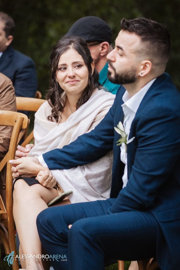 Emozione tra gli invitati