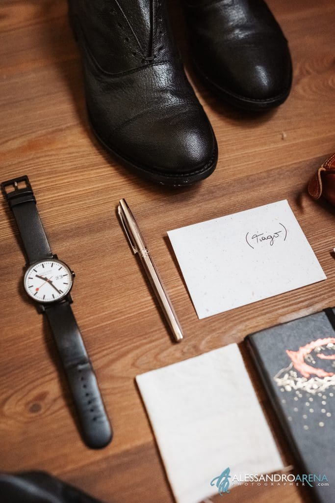 Dettagli preparativi sposo