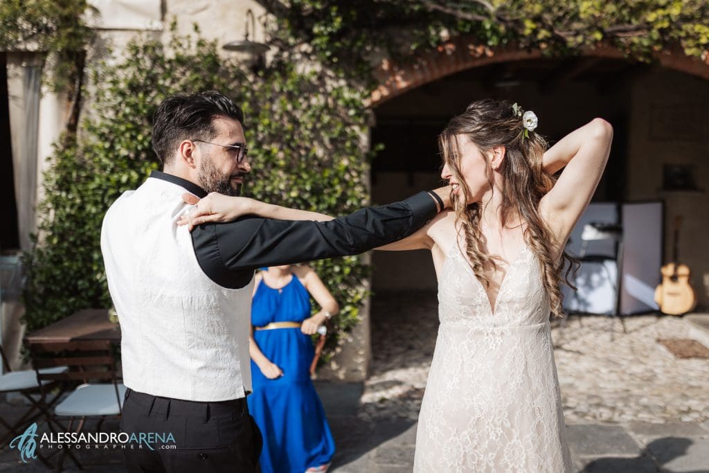 Primo ballo degli sposi coreografato al Mulino dell'olio 