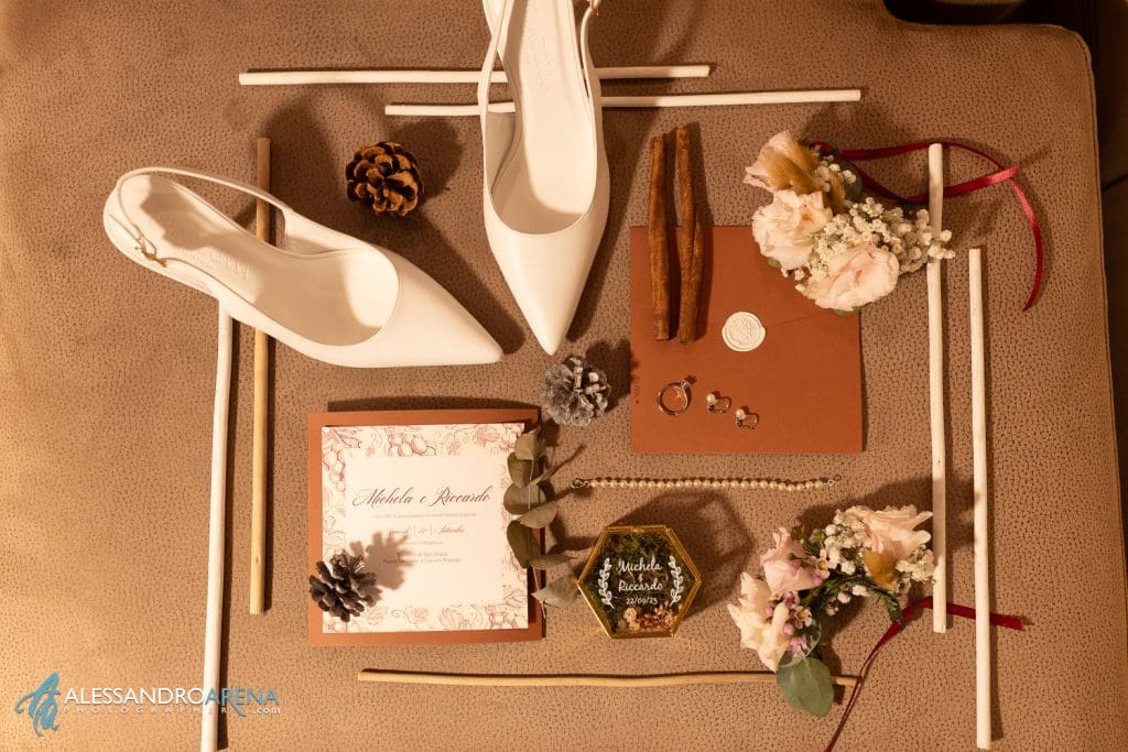 Dettagli outfit sposa e matrimonio