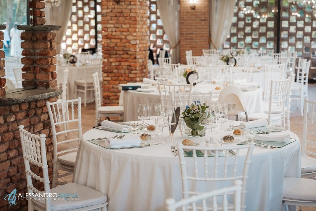 La Voliera Reale - Location matrimonio Varese, allestimento sala