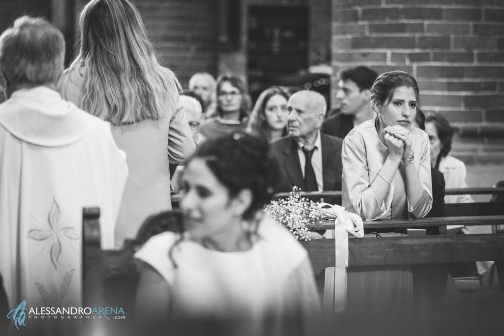 Matrimonio a Milano - Chiesa Abbazia di Morimondo, l'emozione della sorella della sposa