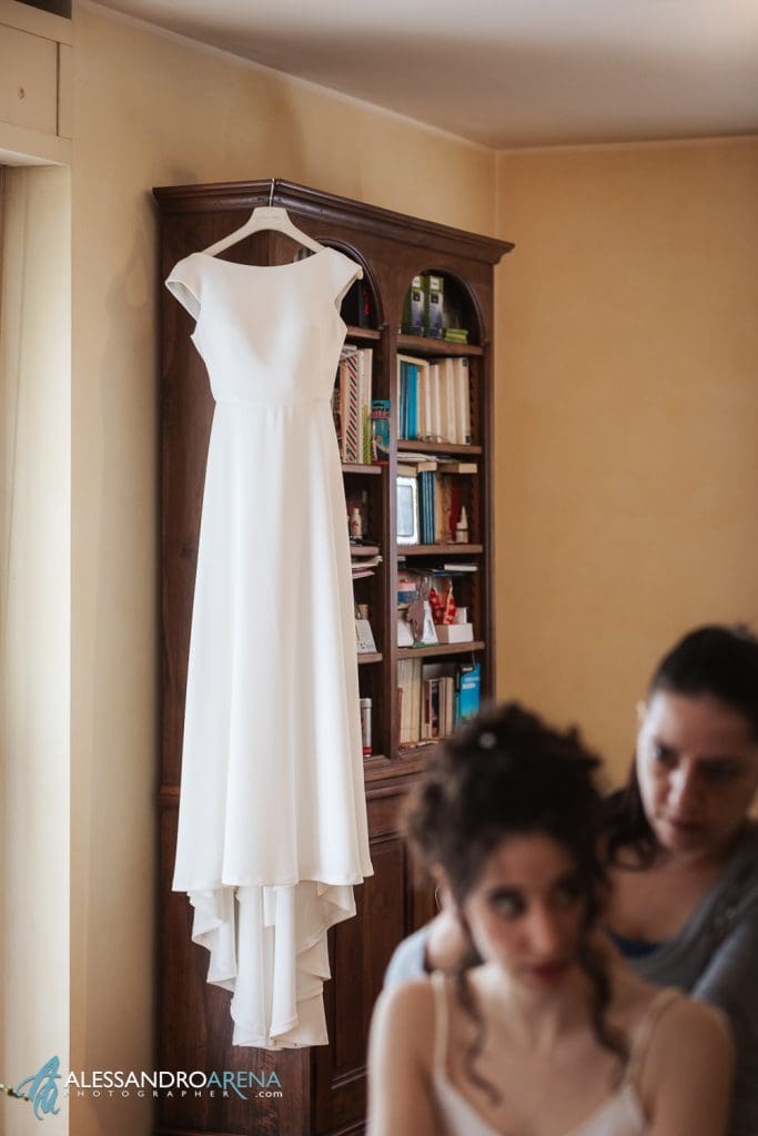 Matrimonio a Milano - l'abito della sposa