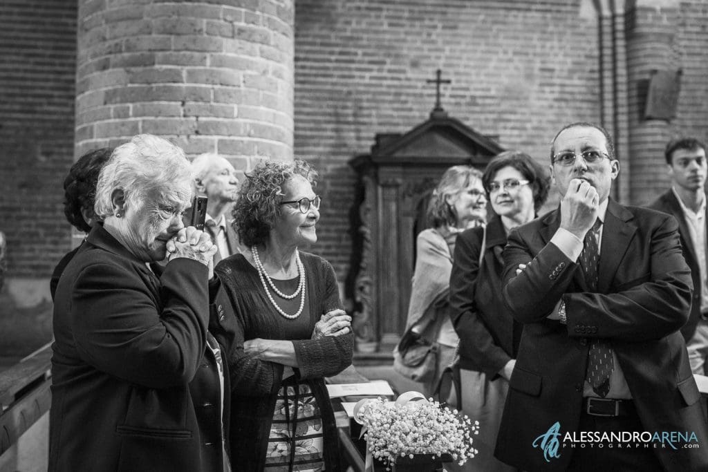 Matrimonio all'Abbazia di Morimondo, emozioni della nonna dello sposo