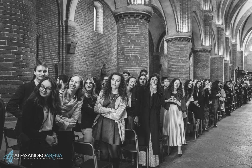 Matrimonio all'Abbazia di Morimondo - l'ingresso della sposa