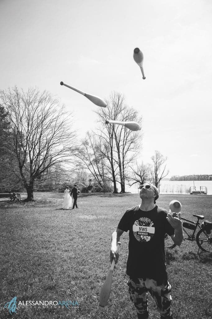 Sessione fotografica sposi - Parco di Ternate