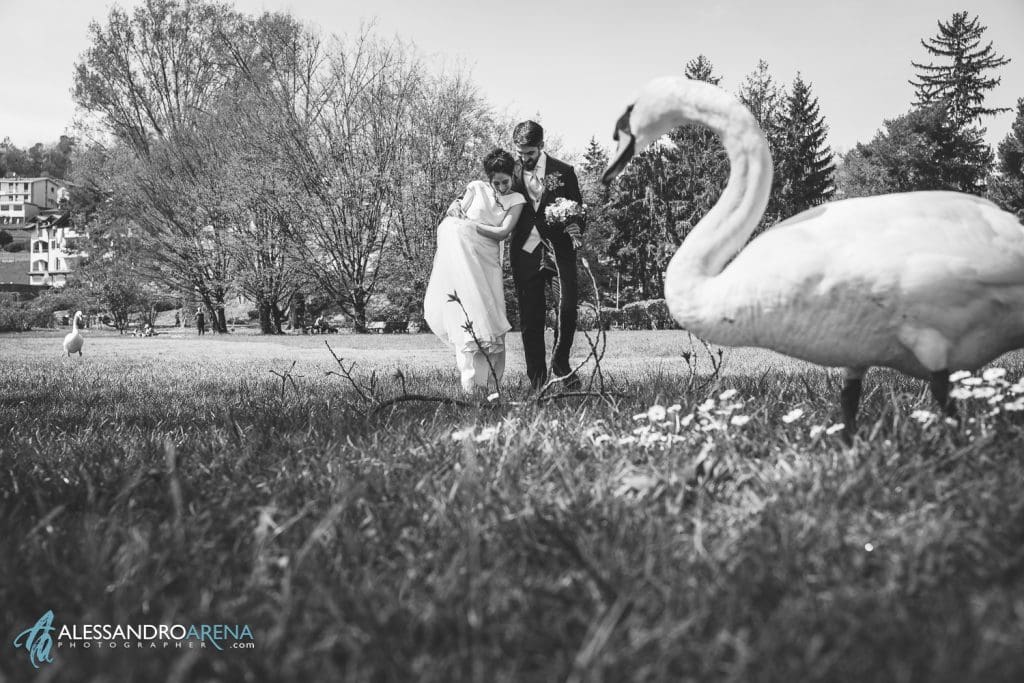 Sessione fotografica sposi - Parco di Ternate