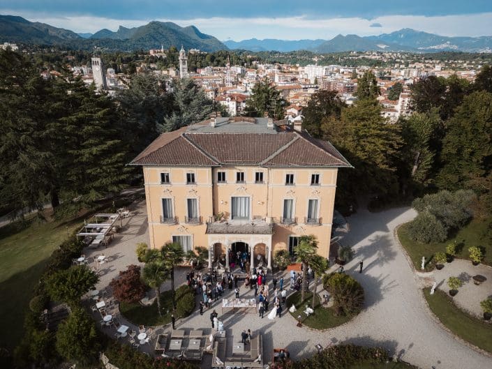Villa Esengrini Montalbano dall'alto